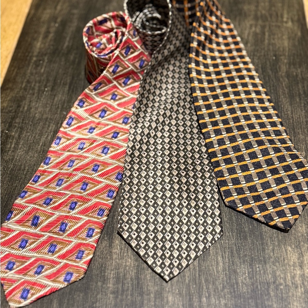 Elegant Patterned Robert Talbott Ties Set - image 1
